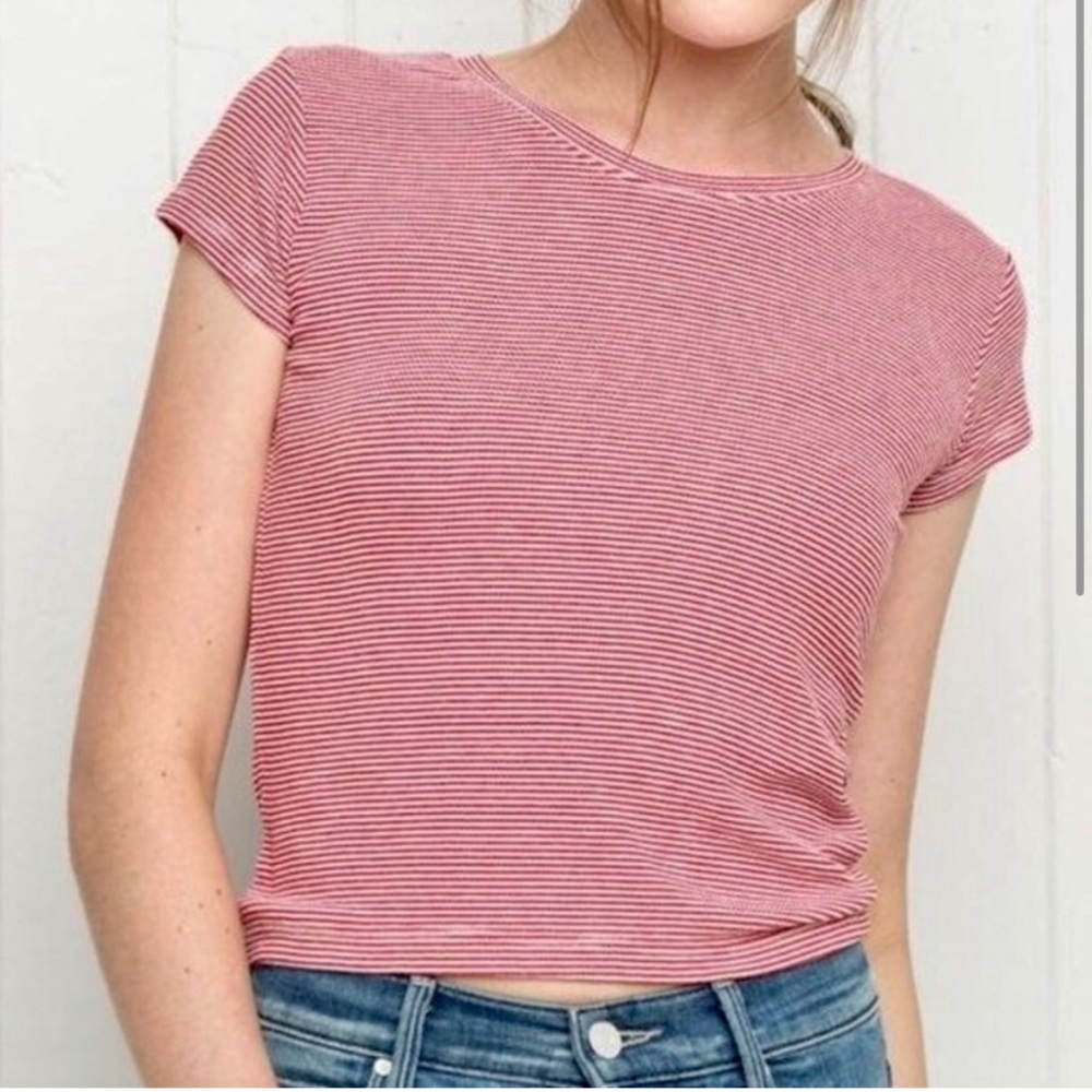 Brandy Melville red striped shirt